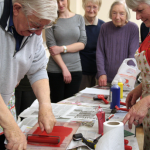 A group watching a demonstration